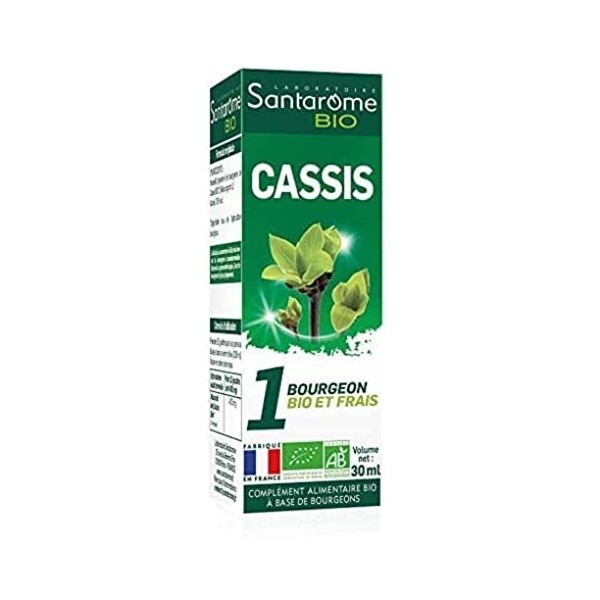 Santarome Bio - Gemmo Cassis | Complément Alimentaire Immunité et Vitalité | Antioxydant & Renforce les Défenses Immunitaires