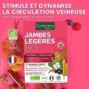 Santarome Bio - Jambes Légères Bio | Complément Alimentaire Circulation | Jambes Lourdes, Enflées ou Douloureuses - A base de