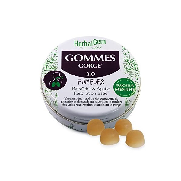 Herbalgem - Gommes Gorge Fumeurs Bio 45 g