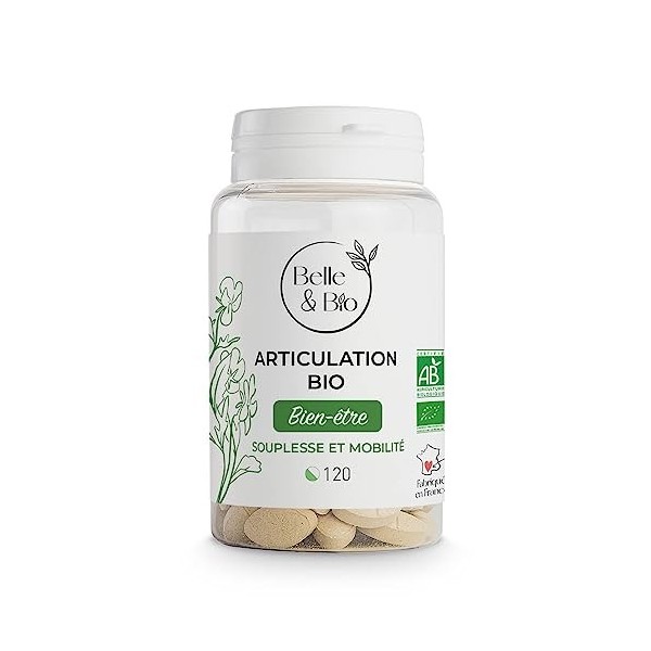 Belle&Bio - Articulation Bio - 120 gélules - Articulation - Certifié Bio par Ecocert - Harpagophytum, Cassis et Bambou - Fabr