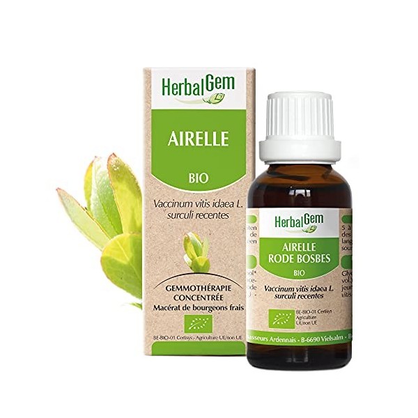 HerbalGem|Airelle Bio|Macérats-Mères de Gemmothérapie Concentrée|30 ml