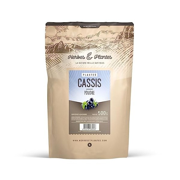 Cassis feuille en poudre 500 g