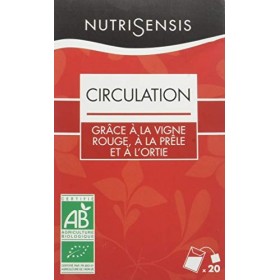 NutriSensis Circulation grâce à la Vigne Rouge à la Prêle/lOrtie Infusions BIO 20 Sachets 28 g