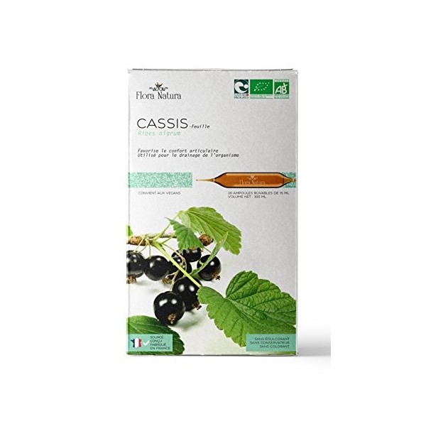 Flora Natura - Cassis Bio - Articulations - 20 ampoules