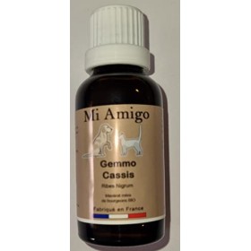 Mi Amigo GEMMO Cassis GEMMOTHERAPIE ARTICULATIONS DOULOUREUSES Animaux Chien Chat Bourgeon Cassis Ribes NIGRUM Macerat Mere d