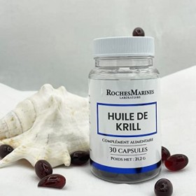 Roches Marines - Complément alimentaire Huile de Krill - Soutien cardio-vasculaire et cérébral - Apport doméga 3 sous forme 