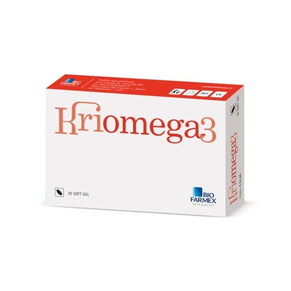 KRIOMEGA 3 30softgel - Complément alimentaire à base dhuile de Krill