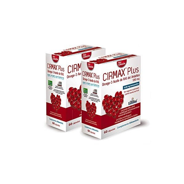 Nature Essential | CIRMAX Krill oil 590 mg | 60 perles Pack 2 unités 