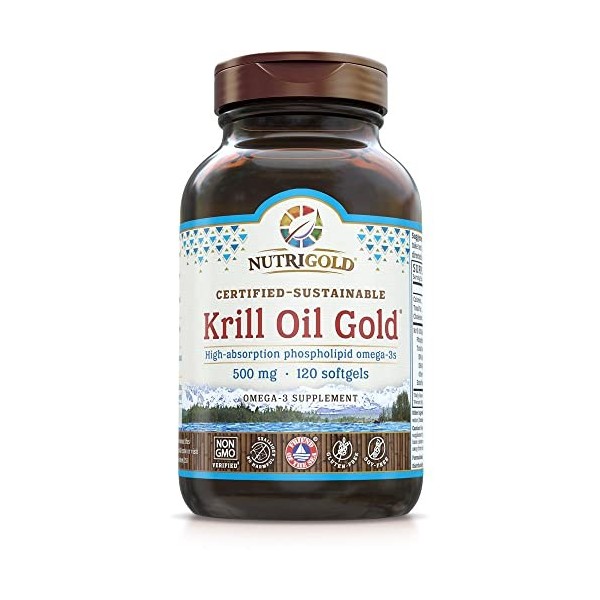 Nutrigold Krill Oil Gold, 500mg, 120 capsules