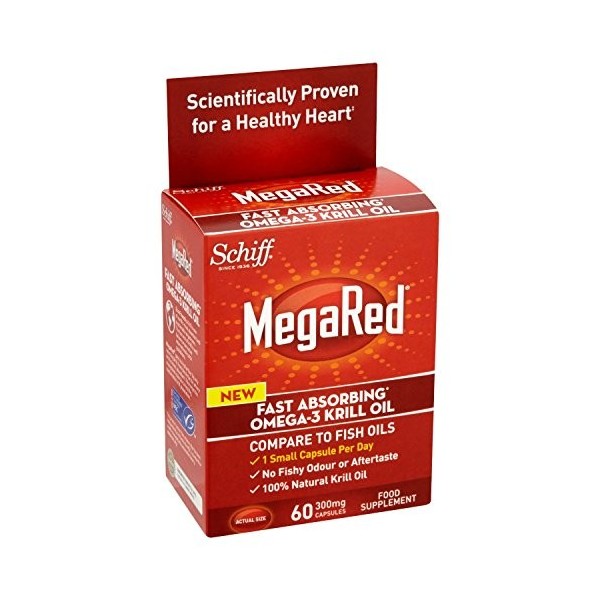 2 Packs Of MegaRed Krill Oil 60 Capsules - TOTAL 120 Capsules