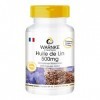 Huile de Lin 500mg – 250 gélules - Préssée à froid - avec vitamine E | Warnke Vitalstoffe
