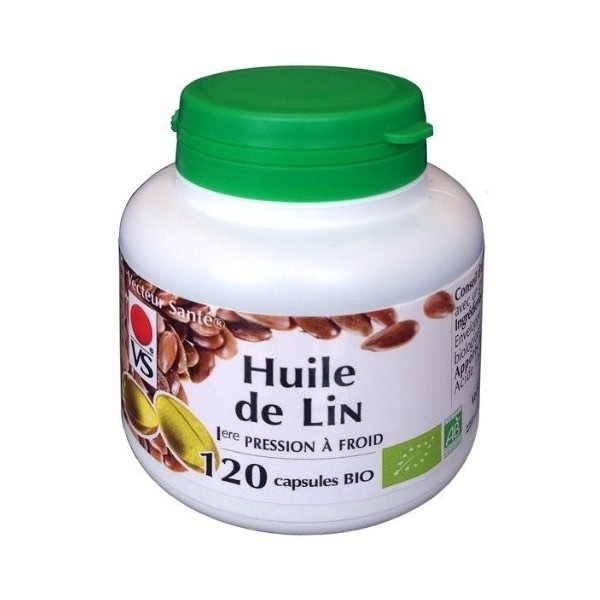 Huile de lin 270 mg - 120 capsules Les bienfaits du complément alimentaire à base d'huile de lin