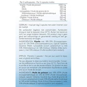 Vianatura Omega 3-6-9 Formule Complète Équilibre Acides Gras Essentiels Huile de Poisson/Huile de Graines de Lin/Huile dOliv ...