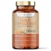 Huile d’argousier – 120 Capsules – Omega 3, 6, 7, 9 – Fabriqué avec Omegia® – Oméga-3 Végétalien - Sans Additifs 120 Capsule