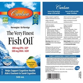 Carlson Huile de poisson parfum citron 500 ml