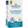 Nordic Naturals, Ultimate Omega-3, 1280mg, avec EPA et DHA, Haute Dosé, Goût Citron, 60 Capsules molles, Testé en Laboratoire