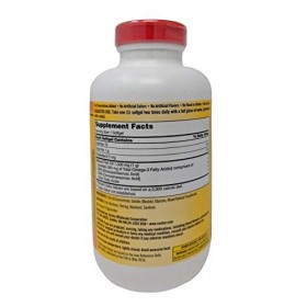 Kirkland Signature Natural Fish Oil Concentrate With Omega-3 Fatty Acids, 400 Softgels, 1000Mg by Kirkland