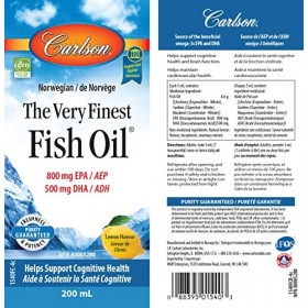 The Very Finest Fish Oil Liquid Lemon 200 mL