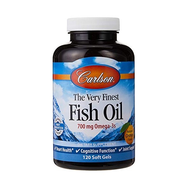 Carlson - The Very Finest Huile de Poisson Orange 1000 mg - 150 Gélules