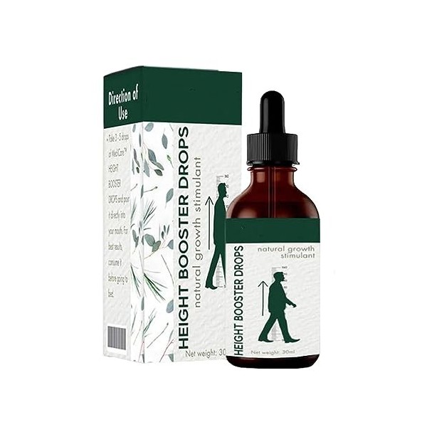 Medicare Height Booster Drops,Nature Height Growth Oil,Height Growth Drops, Herbal Height Increasing Essential Oil, Promote A