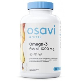 Osavi Omega-3 Fish Oil Molecularly Distilled, 1000mg - 180 softgels