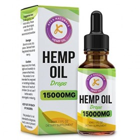 Gouttes dhuile de chanvre | 15 000 mg | 30 ml | Haute résistance | Fabriqué au Royaume-Uni | Norme BPF | Végétarien et végét