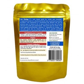NAKURU | Oméga 3 | 90 Capsules de 705mg | Gamme Boost | Fabriqué en France | LHuile de Poisson !