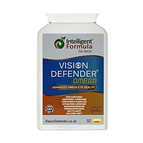 VISION DEFENDER OMEGA Supplément Oculaire: Oeil Sec/Soin des Yeux. Super Extra Puissance 1000mg de Pure Huile de Poisson Rich