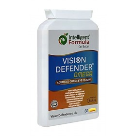 VISION DEFENDER OMEGA Supplément Oculaire: Oeil Sec/Soin des Yeux. Super Extra Puissance 1000mg de Pure Huile de Poisson Rich