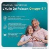 Oméga 3 Huile de Poissons Sauvages 2000mg - 240 Gélules - 660mg EPA + 440mg DHA Pour 4 Mois, Forte Concentration en Acides Gr