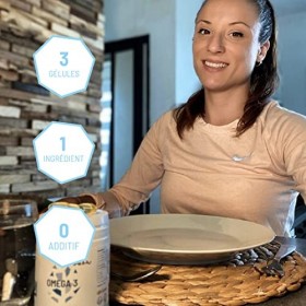 Omega 3 3000mg • Complément Alimentaire Défense • Huile de Poisson labélisée • Haute Concentration en EPA et DHA • Hautement 