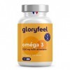 Omega 3 2000mg, Oméga 3 rTG Forme Triglycérides Réestérifiées, 1.000mg EPA + 500mg DHA, Capsule Huile de Poisson Omega-3 à Fo