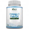 Omega 3 Fish Oil 1000 mg - Huile de Poisson - 365 Gélules - Cure d1 An - Riche en EPA 540mg et DHA 360mg - Compléments alime