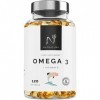 Oméga 3 concentration maximale EPA - DHA. Acides gras oméga 3 2 000 mg + vitamine E à base dhuile de poisson sauvage. 120 