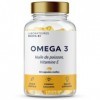 OMEGA 3 | Huile de poisson Ultra concentrée + Vitamine E | Riche en acides gras 700 MG EPA + 500 MG DHA par portion | Vision,