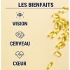 OMEGA 3 | Huile de poisson Ultra concentrée + Vitamine E | Riche en acides gras 700 MG EPA + 500 MG DHA par portion | Vision,