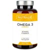 OMEGA 3 BIO-disponible Pure - Huile de Poisson Sauvage 2000 mg - Oméga 3 avec DHA EPA Vitamines D3 E - 60 Gélules Fish Oil Nu