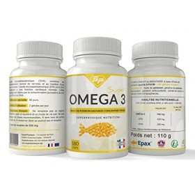 SUPER OMÉGA-3 DE HAUTE QUALITÉ EPAX® • Pêche durable de poissons sauvages certifiée FoS • Forte concentration EPA-DHA • Made 