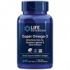 Life Extension, Super Omega-3, avec Huile de Poisson et Acides Gras Essentiels, Hautement Dosé, 240 Capsules molles, Testé en