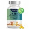 Omega 3 Vegan 1440mg par Dose Quotidienne dHuile dAlgues, Concentrée d’Acides Gras avec 432mg de DHA et 216mg dEPA, Cont