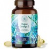 Oméga 3 vegan, pure & essentielle - 80 gélules - 1000 mg huile dalgues - DHA acides gras végétaux – Complément alimentaire f