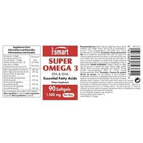 Super Omega 3 - Complément Naturel dOméga-3 le Plus Pur du Marché - Santé Cardiovasculaire - Antioxydant - Anti-Inflammatoir