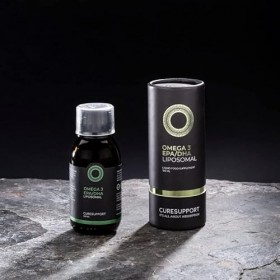CureSupport Omega 3 EPA/DHA Liquide liposomal, 210 mg de DHA + 105 mg dEPA par dose quotidienne, 1 flacon de 100 ml