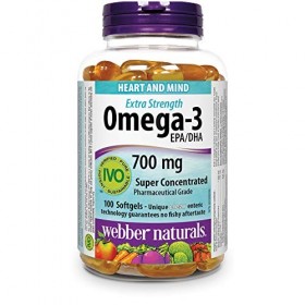 Webber Naturals Omega-3 Extra Strength 700 mg EPA/DHA 100 Softgels