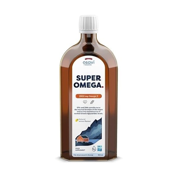 Osavi Super Omega, 2900mg Omega 3 Lemon - 500 ml.