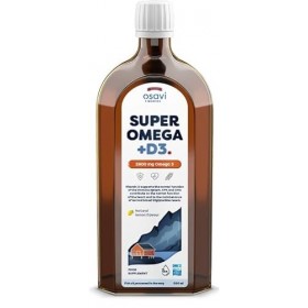 Osavi Super Omega + D3, 2900mg Omega 3 Lemon - 500 ml.