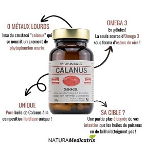 DHA/EPA/SDA marin - Huile de Calanus - Pure huile de Calanus à la composition lipidique unique - Forme bioactive innovante, u