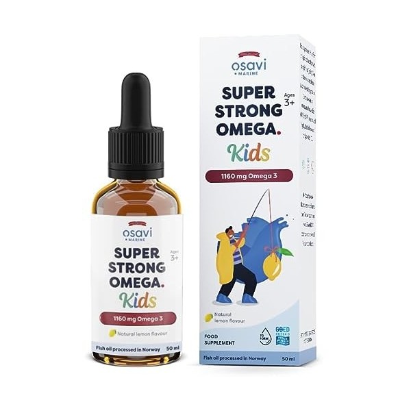 Osavi Super Strong Omega Kids, 1160mg Omega 3 Lemon - 50 ml.