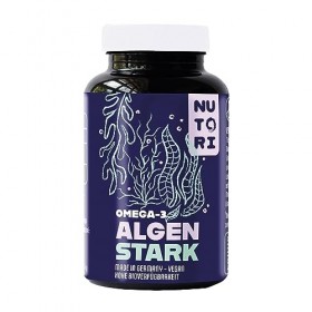 NUTORI "Algues fortes"- Capsules dOméga 3-60 capsules - 604mg hautement dosé - 100% végétalien à partir dhuile dalgues - 4