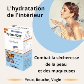 HYDRA FORT • HYDRATATION PEAU & MUQUEUSES • ARGOUSIER • VITAMINE E • OMÉGA 7 • OMÉGA 6 • OMÉGA 9 • HUILE DE BOURRACHE • FORT/